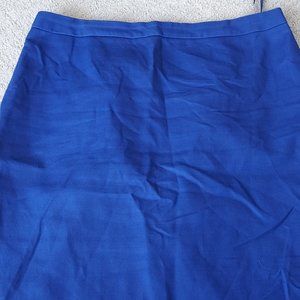 J.crew blue pencil skirt